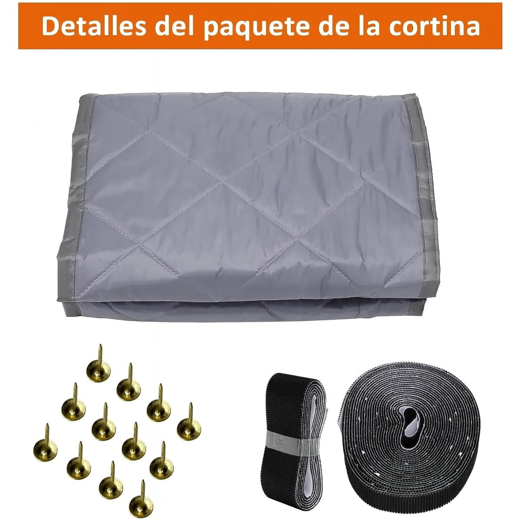 Cortina De Puerta Con Aislamiento Térmico Magnético De Tela
