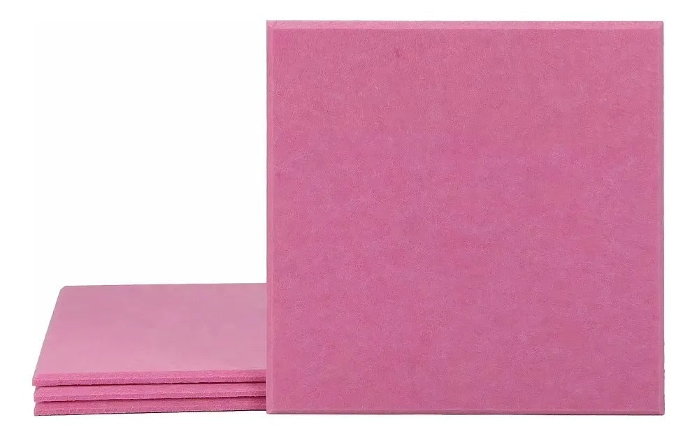 Paneles Acústicos Diseño Liso Para Reducción De Ruido Pack de 24 unidades 30x30cm