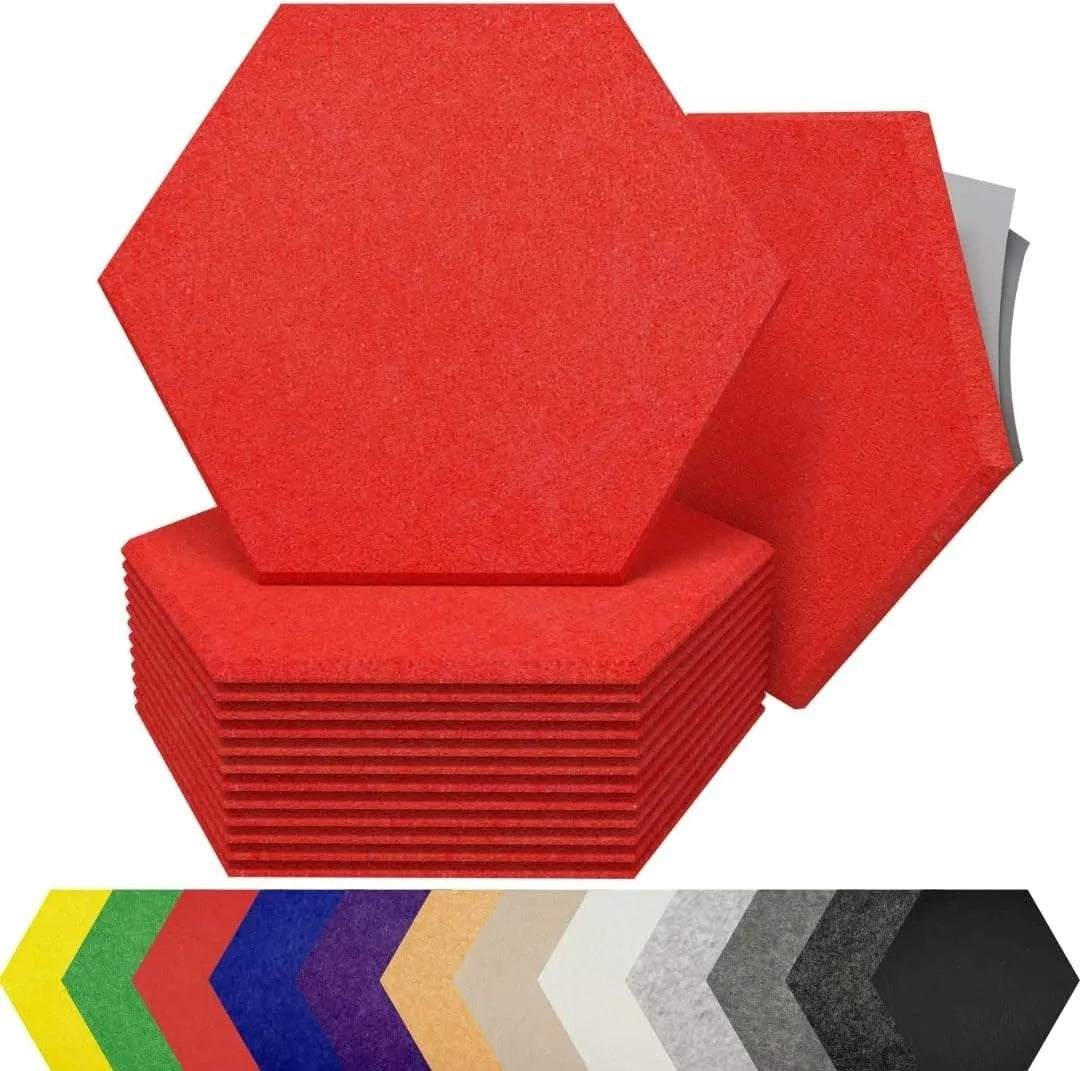 Paneles De Colores Absorbentes De Ruido Fibra Fieltro 12 Unidades