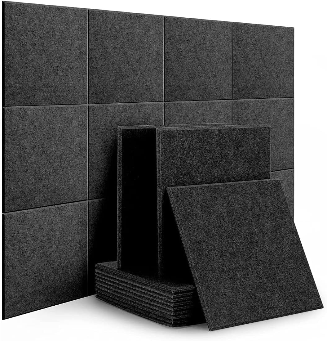 Paneles Acústicos Diseño Liso Para Reducción De Ruido Pack de 24 unidades 30x30cm