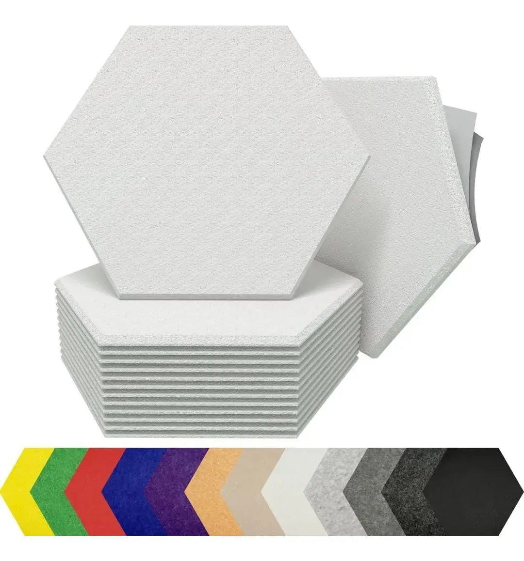 Paneles De Colores Absorbentes De Ruido Fibra Fieltro 12 Unidades