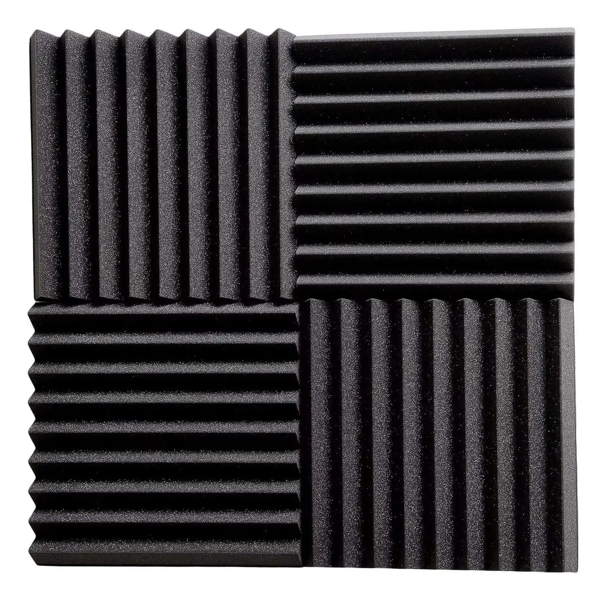 Paneles Acústicos Negro para Estudio Set de 24 Unidades de 30x30 cm