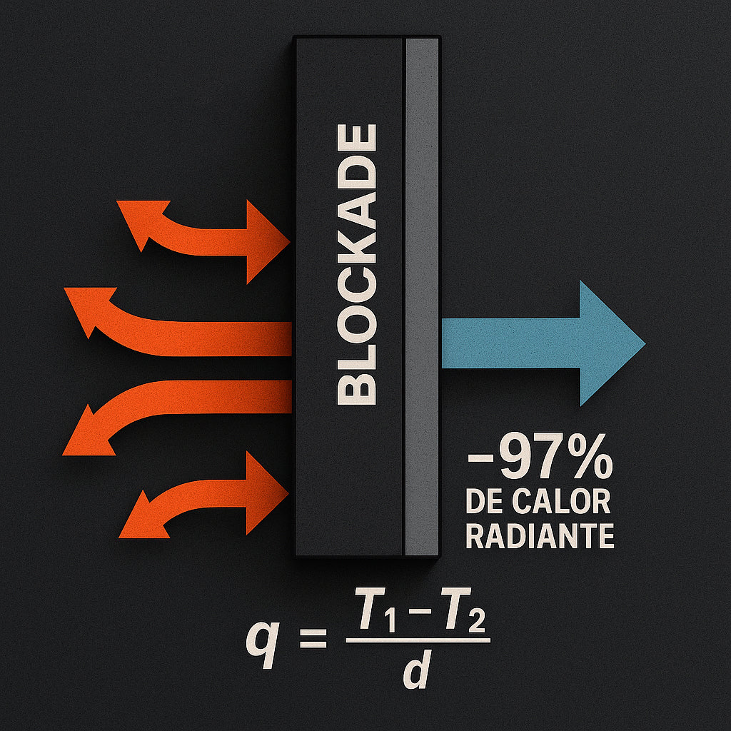 Comparación de láminas de aislamiento térmico Blockade de 10, 20 y 30 mm