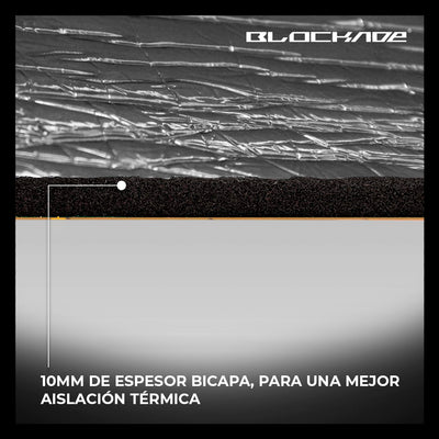 Instalación de aislante térmico autoadhesivo en auto