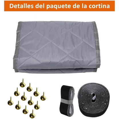 Cortina De Puerta Con Aislamiento Térmico Magnético De Tela