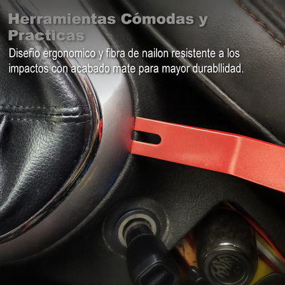 Set de herramientas para molduras, contenido completo
