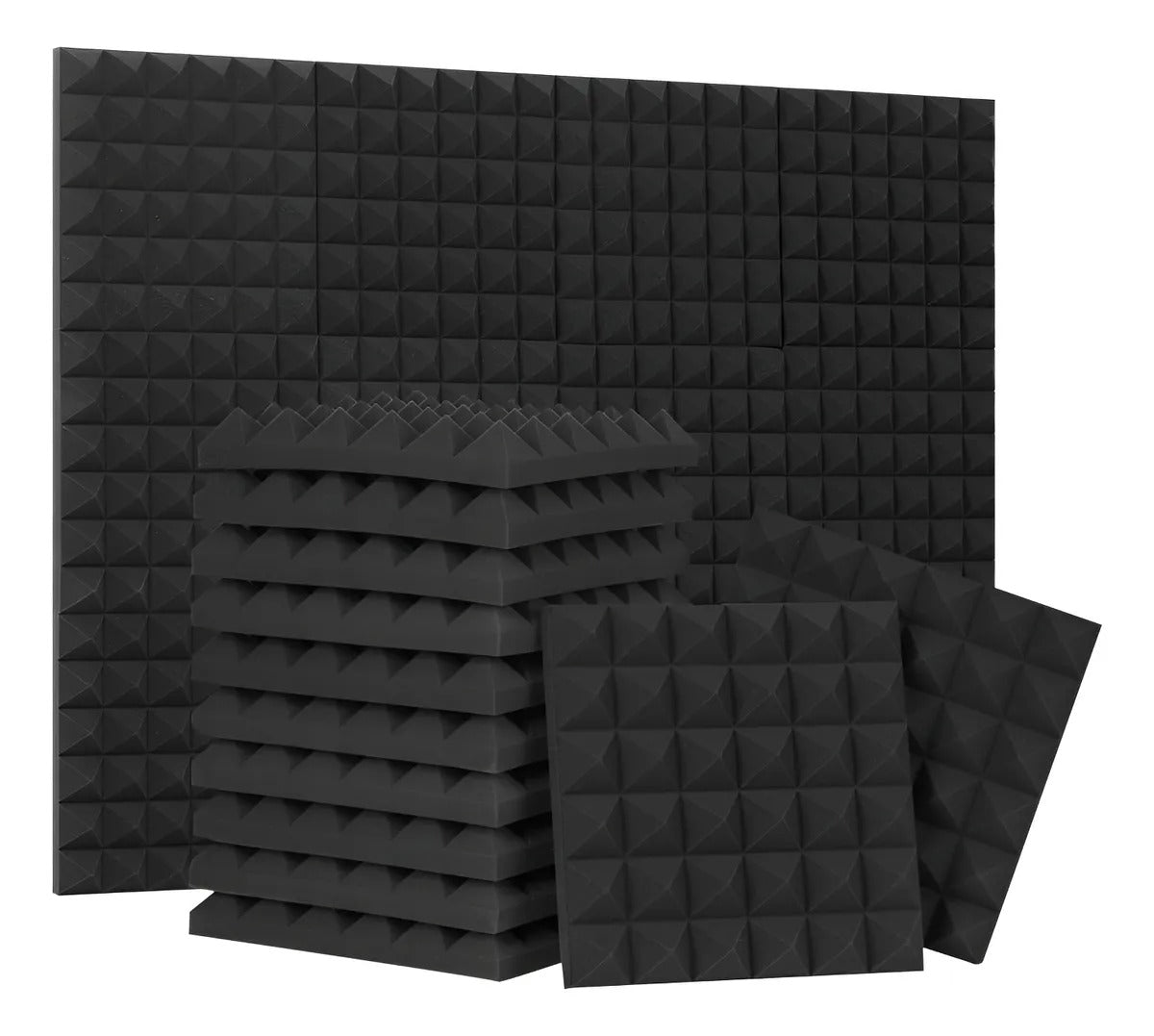 Set Espuma Acústica Anti Ruido Estudio Colores 24 Unidades 30x30 cm