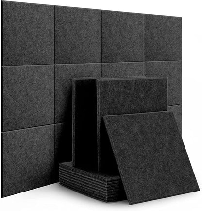 Paneles Acústicos Diseño Liso Para Reducción De Ruido Pack de 24 unidades 30x30cm