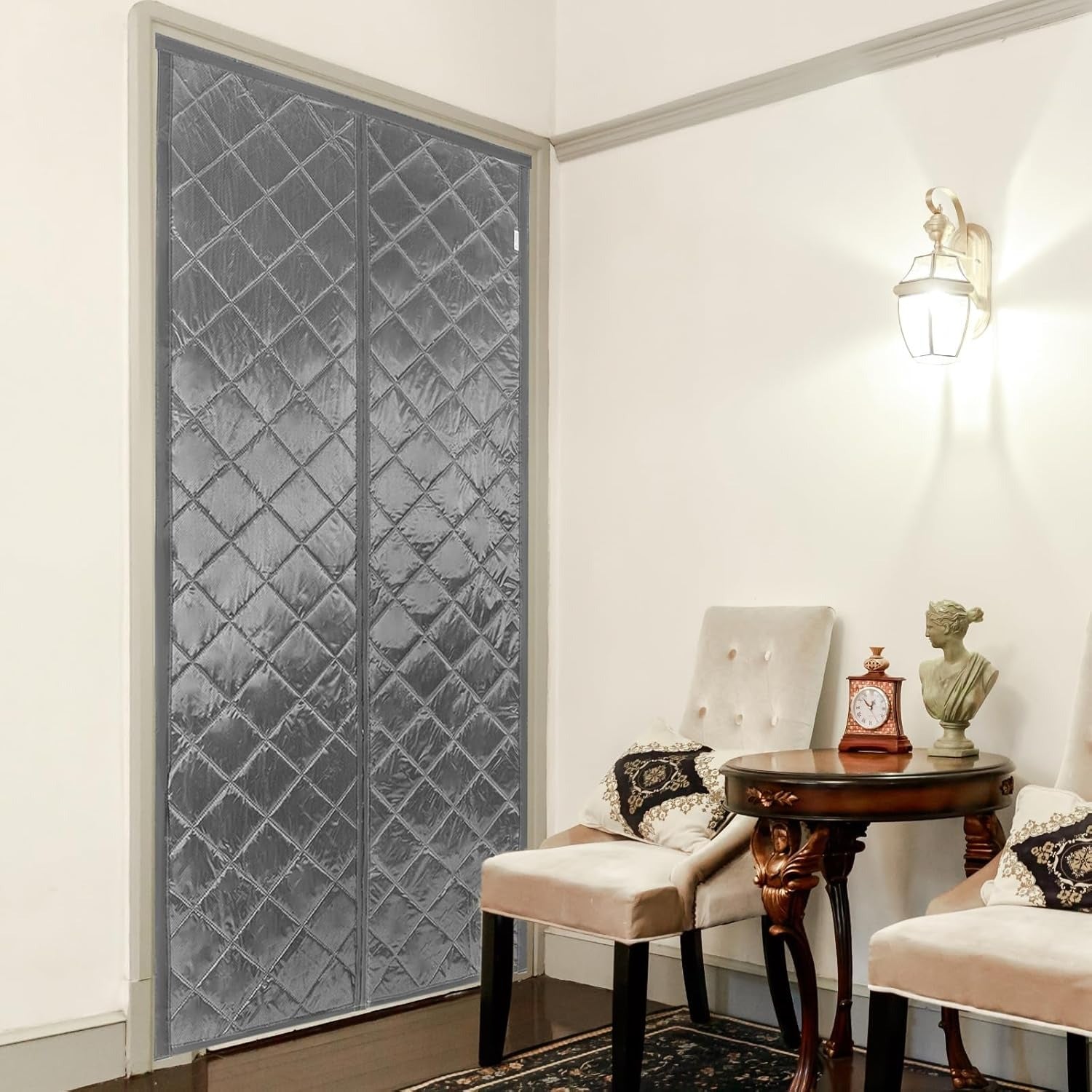 Cortina De Puerta Con Aislamiento Térmico Magnético De Tela
