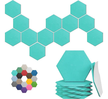 Paneles De Colores Absorbentes De Ruido Fibra Fieltro 12 Unidades